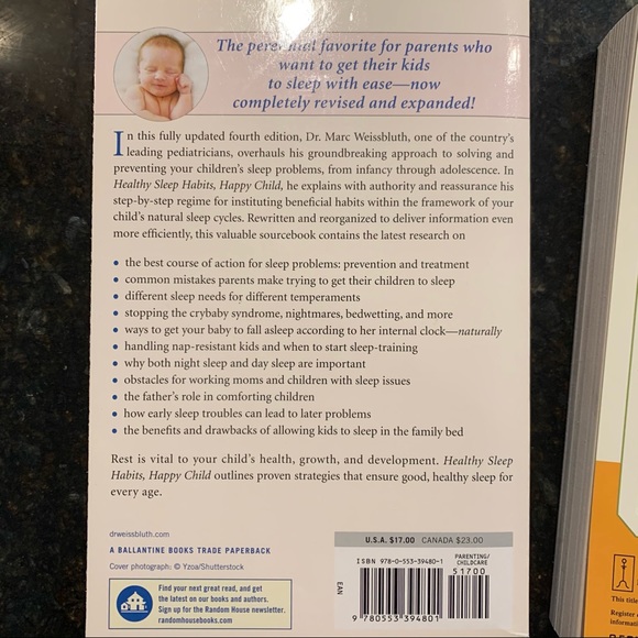 Baby sleep books lot. Like new giftable condition. Weissbluth and Ferber - Picture 2 of 5